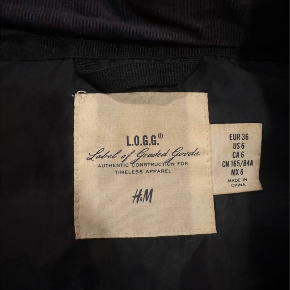 H&M Navy Quilted Puffer Vest - Picture 3 of 3
